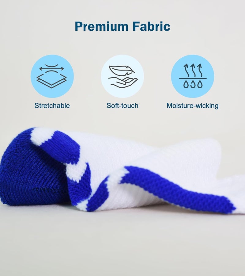 Popuid Youth Thick Basketball Socks for Boys - Cushioned Sports Compression Sock for Active Kids, Fits Ages 6-12 - Image 3